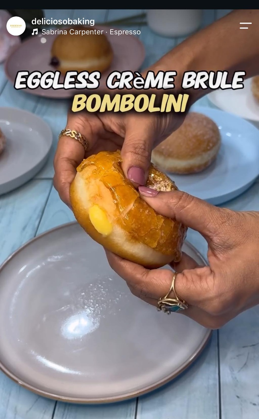 EGGLESS CRÈME BRULE BOMBOLINI